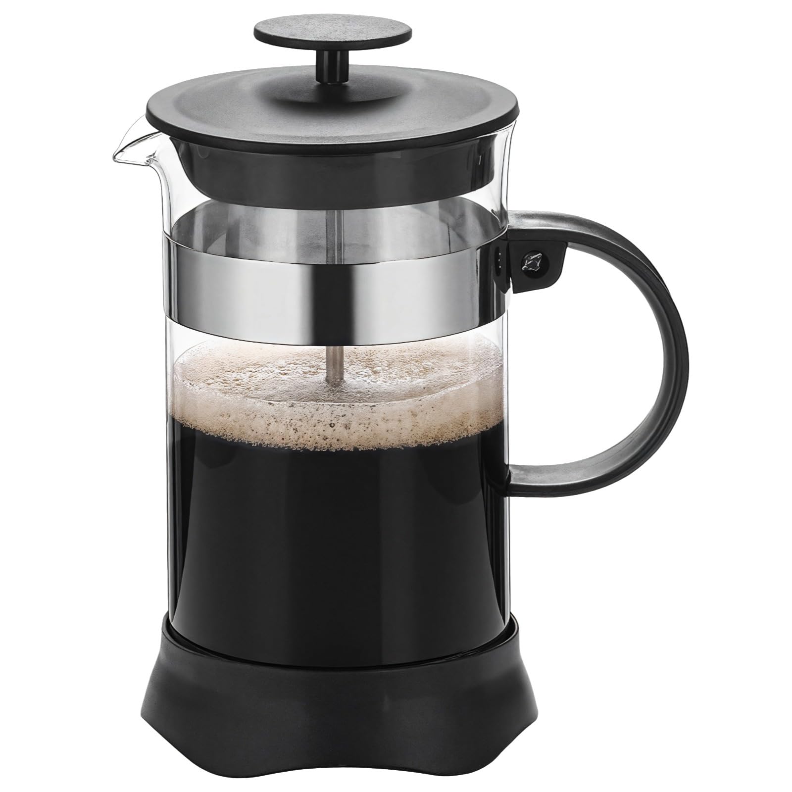 34 Oz Coffee Press, Stainless Steel & Borosilicate Glass French Press for Coffee, Tea, and More, Compact and
