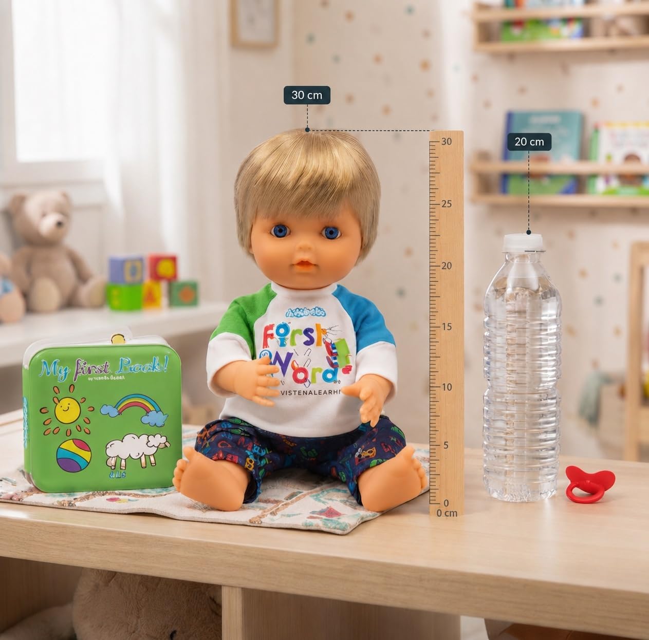 Cicciobello, Poupon interactif 30 cm, Premiers Mots, Corps Dur, pour Les Enfants à partir de 2 Ans, CCBF0