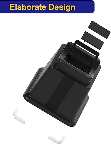 Miniatura 6 de Paquete de 4 elevadores ajustables para muebles de cama que elevan 5 pulgadas de altura, bloques rectangulares resistentes para sofá, silla, patas