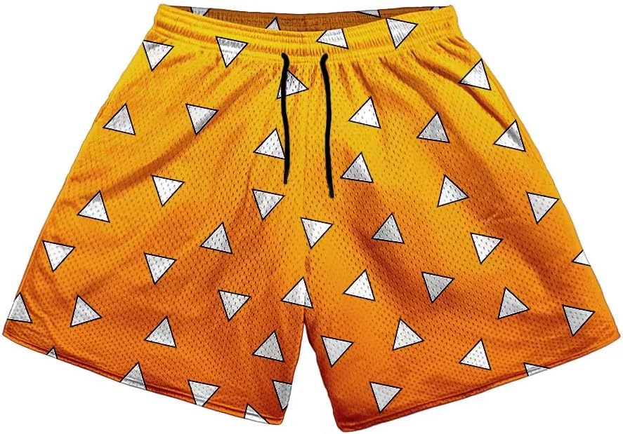 Rulercosplay Anime Swim Trunks 5'' Inseam Funny Board Shorts for Men, Boys