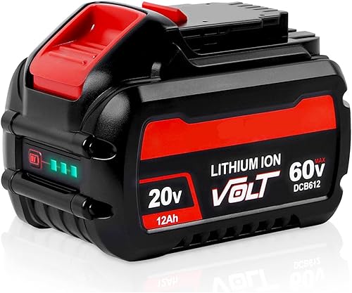 3 generación TenHutt DCB612 20V60V 12.0Ah Flexvolt MAX Batería de repuesto de iones de litio para Flexvolt 20V60V120V Herramientas eléctricas
