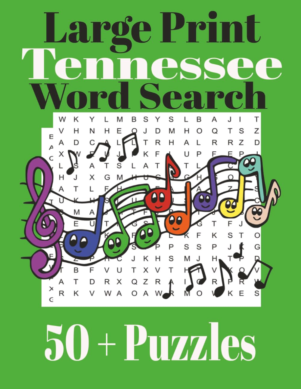 Large Print Tennessee Word Search (Large Print State Word Search)