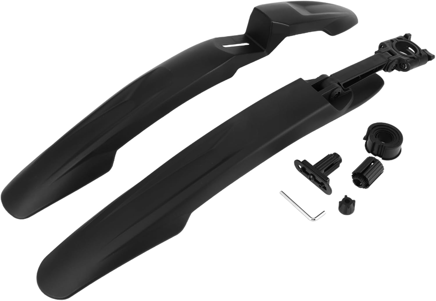 Universal Front and Rear Bike Fenders Bicycle Mud Guards Suitable 62cm 63cm Durable Cycling Bike Mudguards Set Plastic Black 1 Set