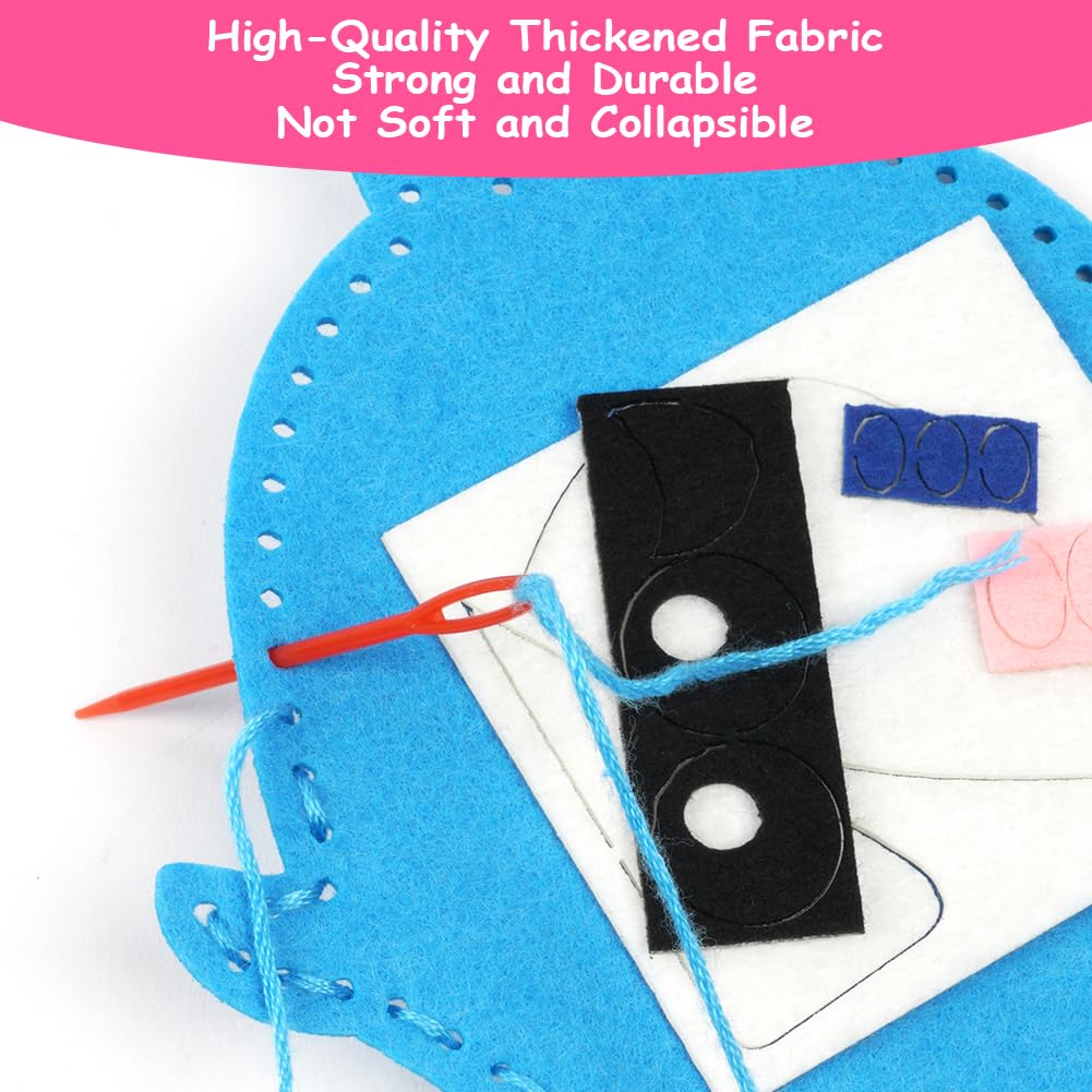 Vicloon Sewing Kit for Kids 12-Piece Cute Animal Sewing Craft Kits - Image 4