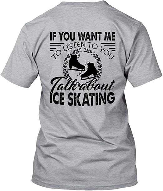 KK2017FASHION Novelty Men's Talk About Ice Skating Customized T Shirts