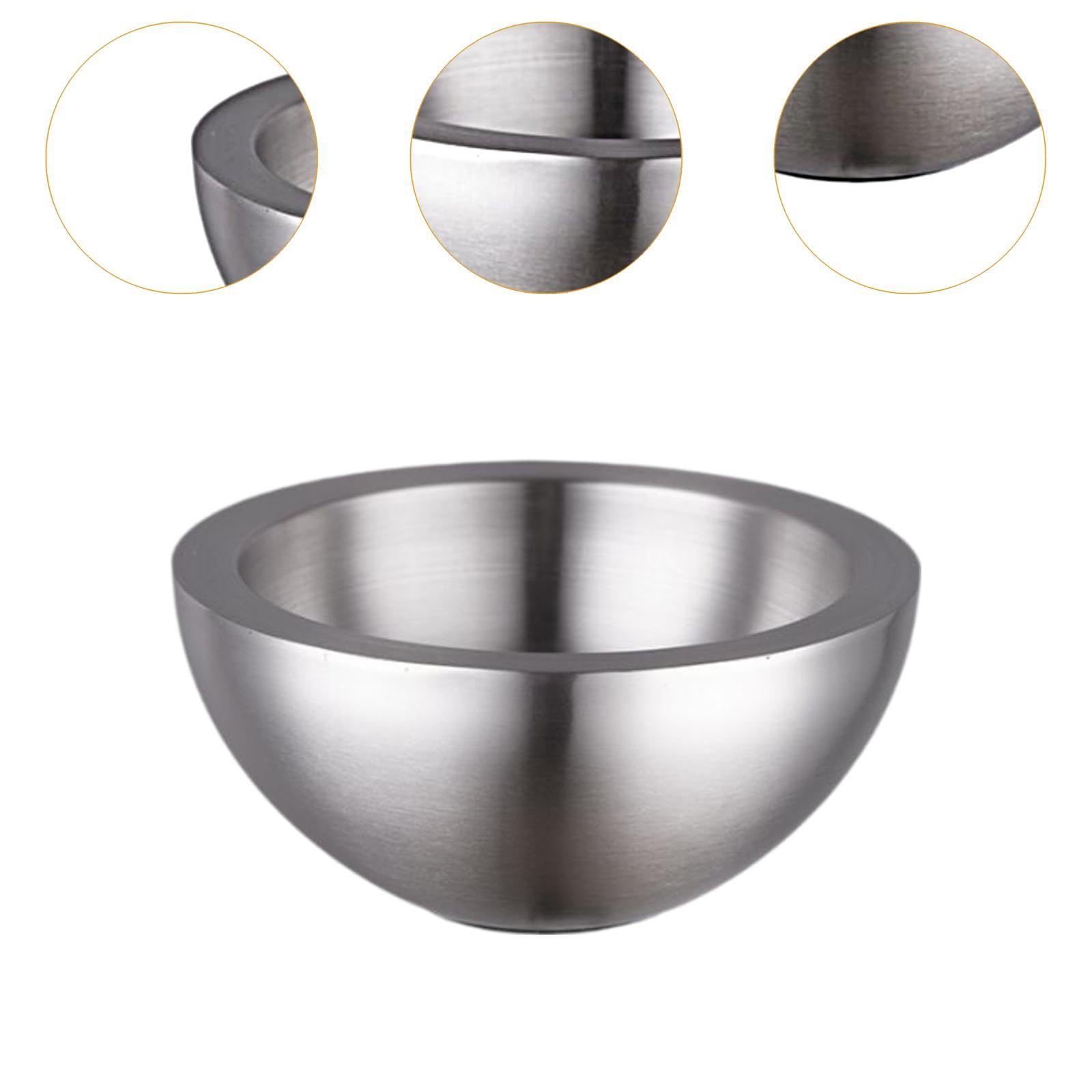 Bol Práctico de Acero Inoxidable para Servir Sopa Y Fruta, tal como se describe, 24cmx11cm