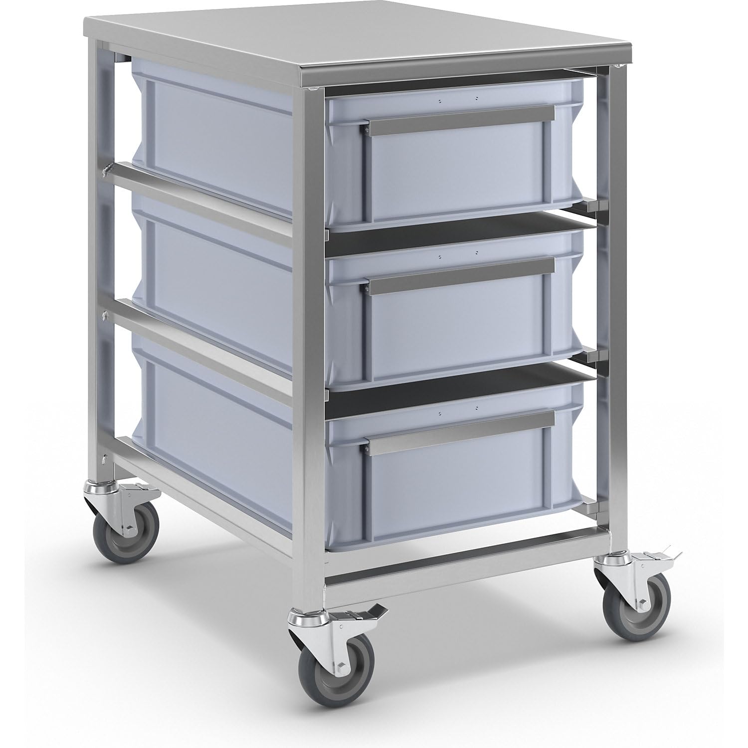 FRANKEL kaiserkraft | Chariot à bacs en inox