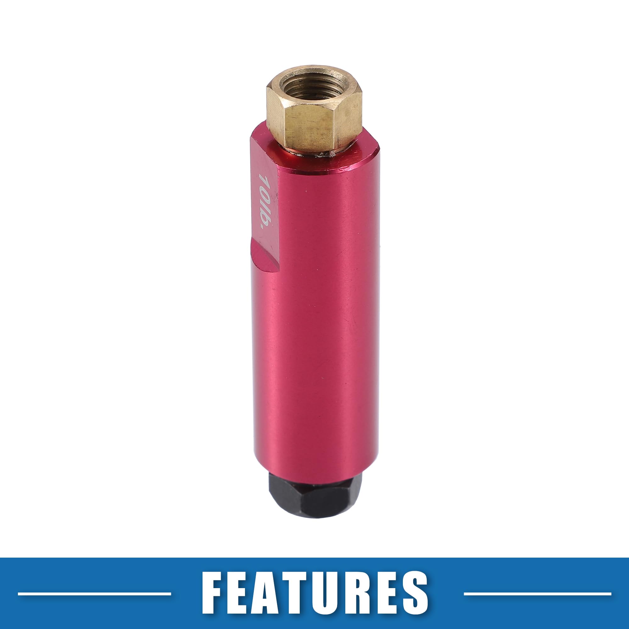 A ABSOPRO Vanne Pression Résiduelle 10LB 1pc Pour Frein Disque Fer | Couleur Rose Rouge, Taille 71x19mm, Pour Freins À Tambour, Installation Facile, Résiste À La Déformation Et Aux Fissures