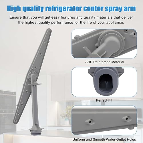 Miniatura 4 de 5304506740 (AP6036364) Brazo rociador para lavavajillas, conjunto de brazo de lavado central compatible con Frigidaire, lavavajillas Ikea reemplaza