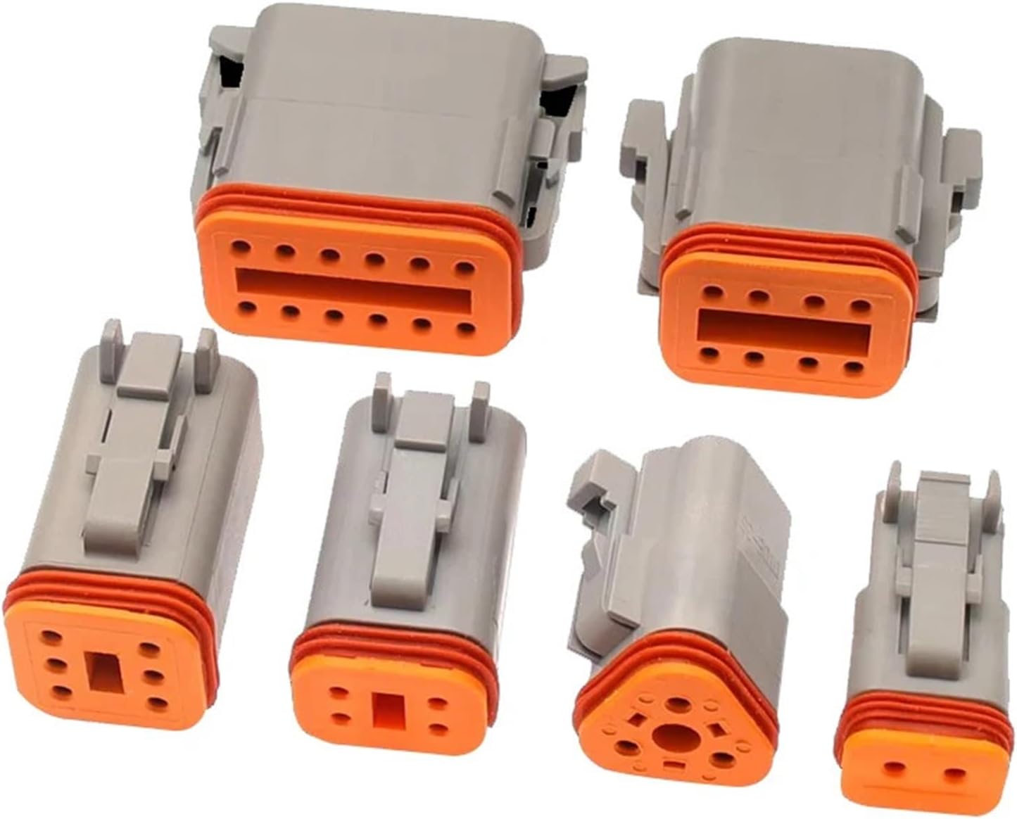 Male Female Butt Joint 2/3/4/6/8/12P Socket DT04/06 Terminal DT Connector 1Pcs(4P Whole Set)
