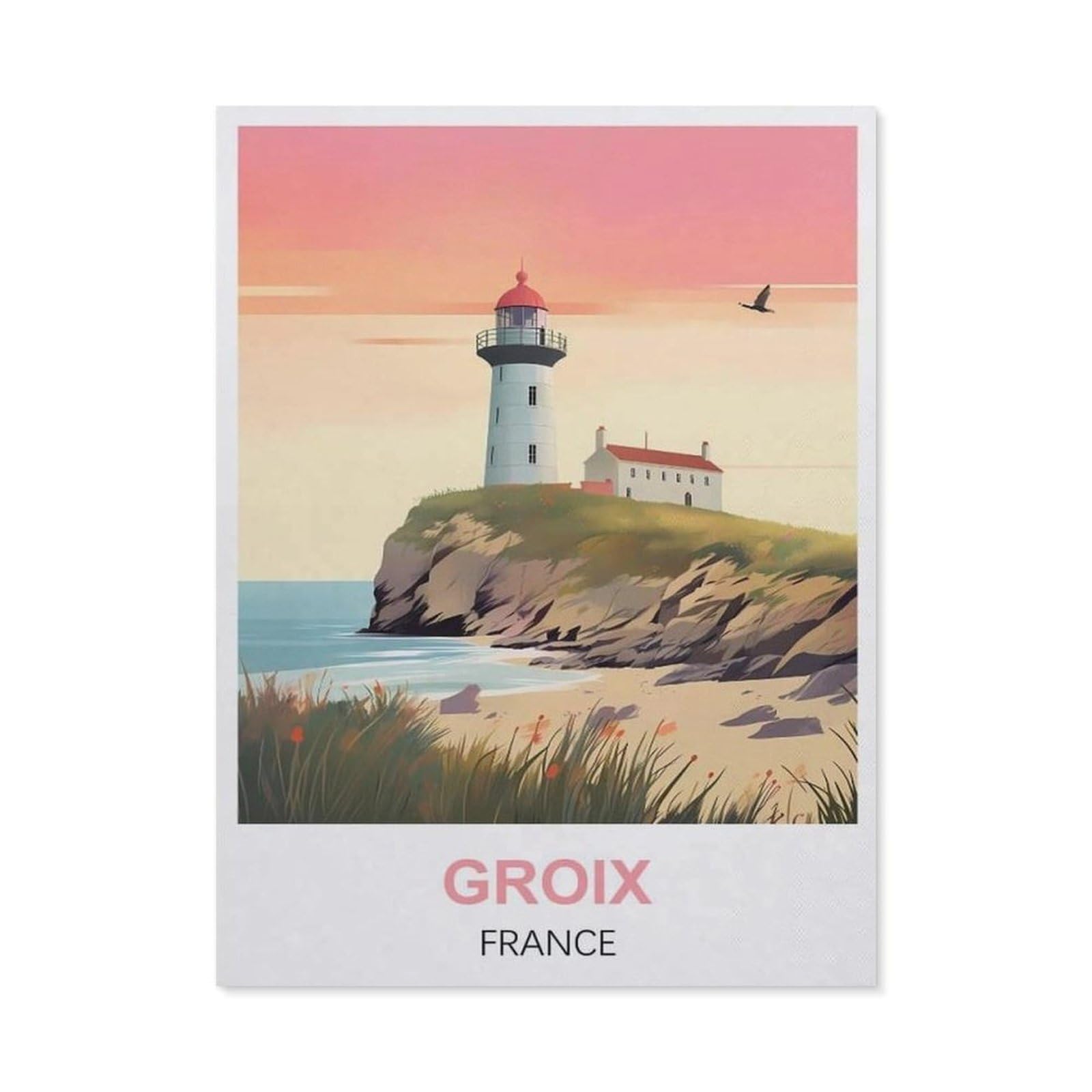 Tin Sign，Groix France(30x40cm）