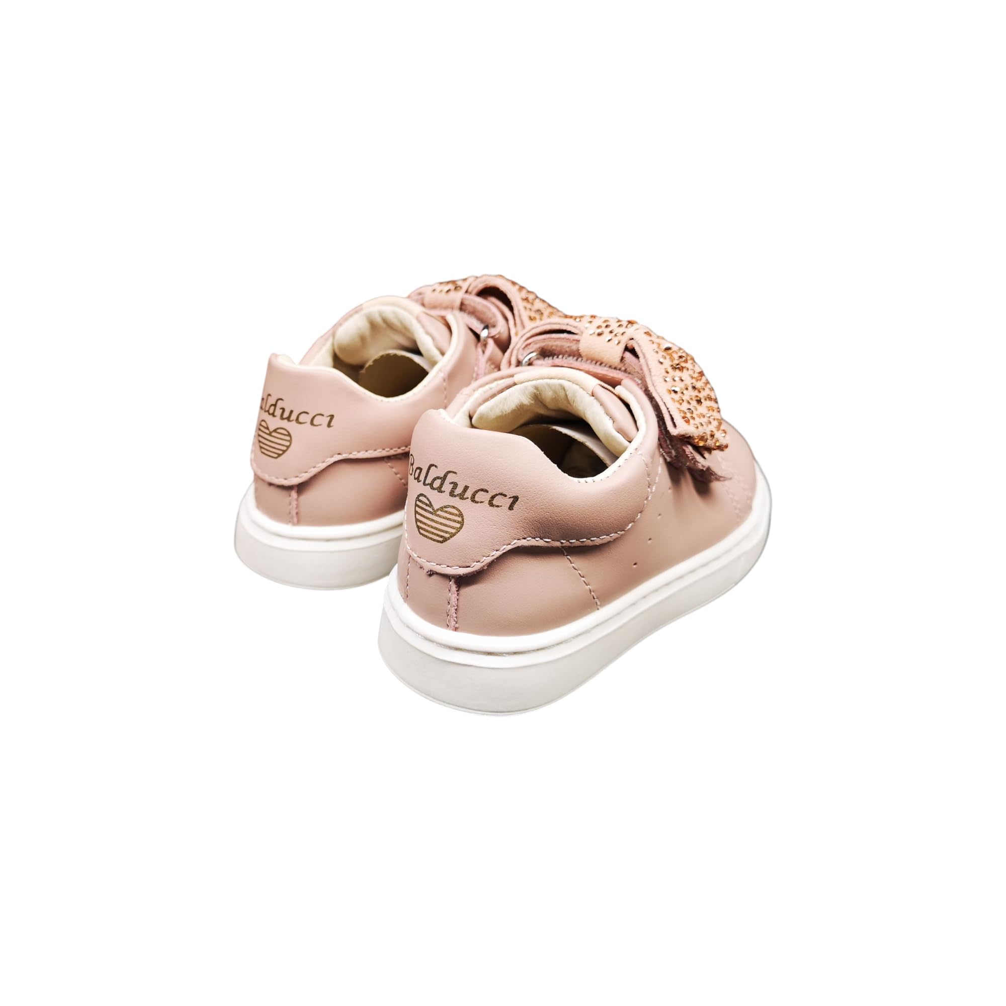 Balducci Primo Passo, Scarpe Sneakers per Bambini con Doppio Strappo, Fiocco Decorativo.Numerazione dal 20 al 26