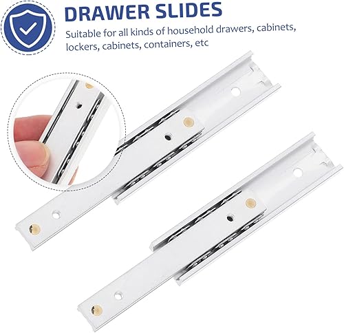 Miniatura 9 de HOMSFOU 4 piezas de cajones deslizantes mini cajones deslizantes extendidos guías de cajón pista Miniture muebles de casa rieles deslizantes para