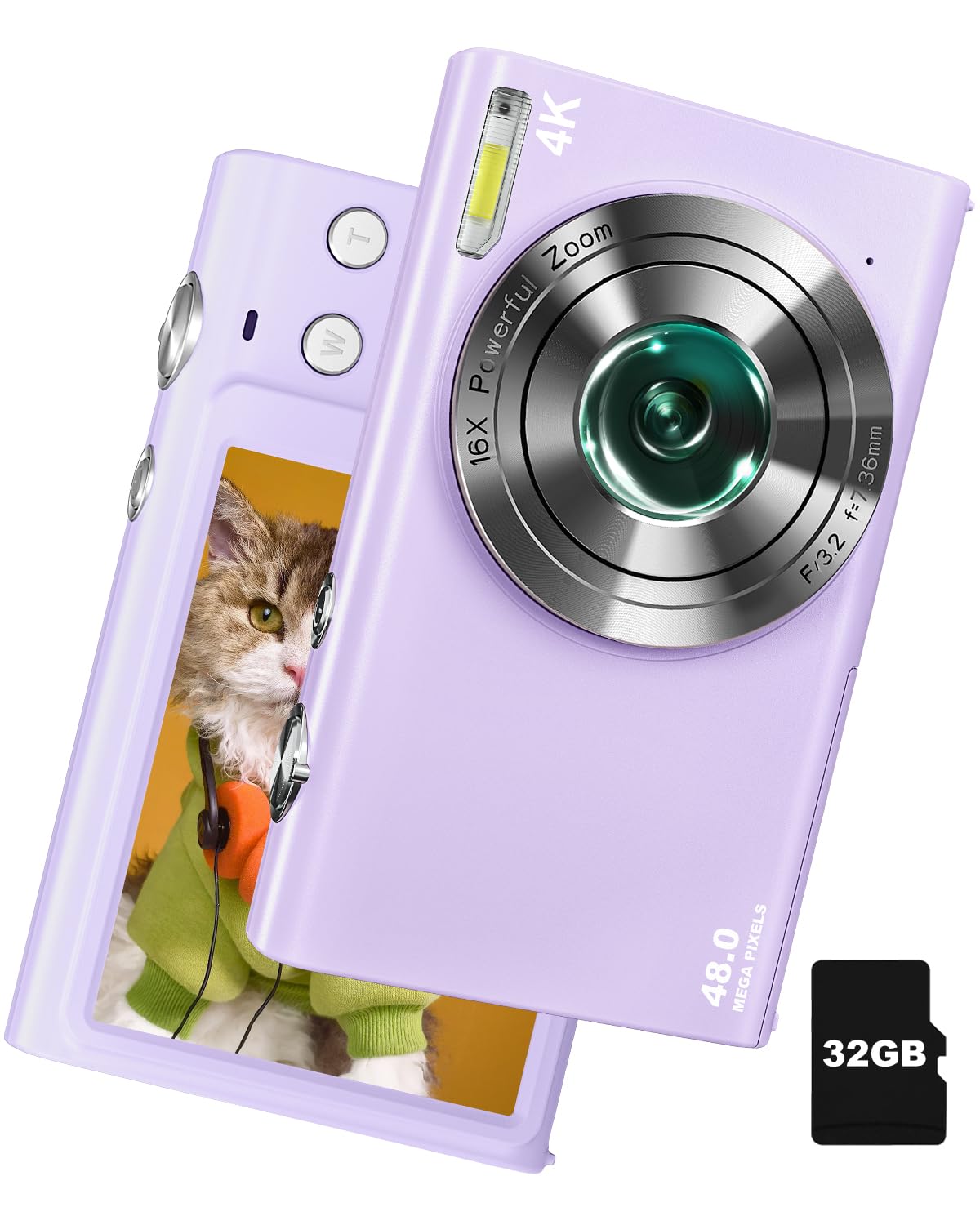 Amazon | 4K デジタルカメラ 4800万画素 デジカメ AF機能 3cm