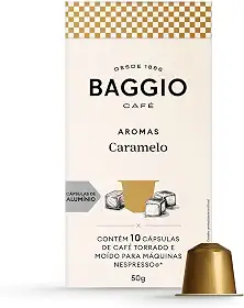 Baggio Café Cápsulas De Café Aroma Caramelo Compatível Com Nespresso Contém 10 Cápsulas