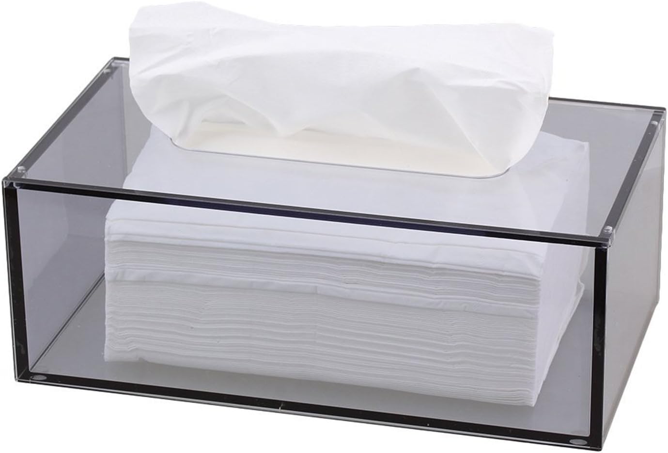 Acrylic Tissue Box, Tissue Holder, Tissue Box Cover MTB004 (Grey)