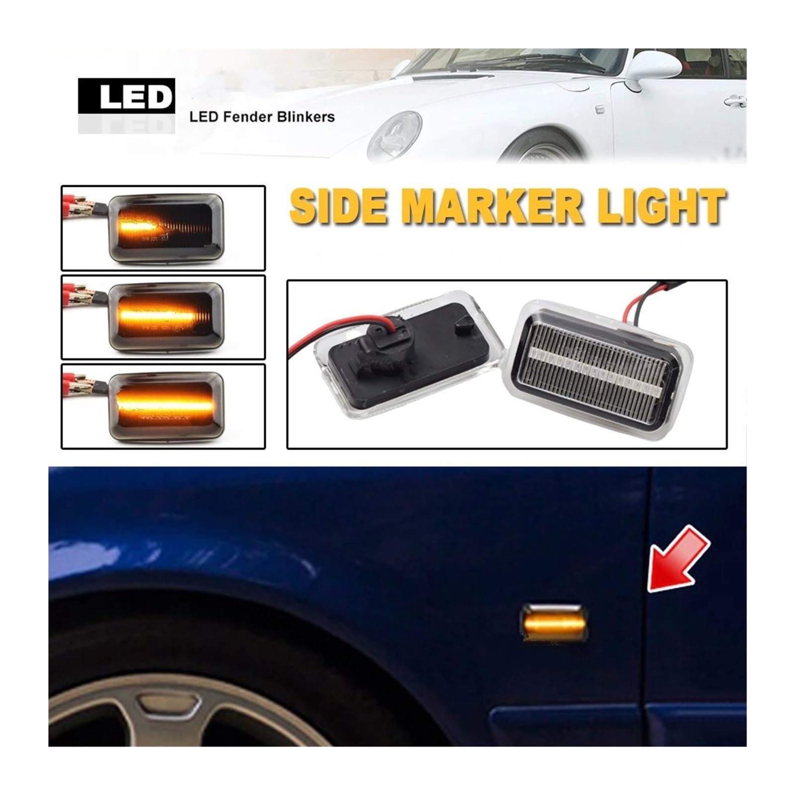 ポルシェ　911 993ウィンカーレンズ　ターンシグナル ポルシェ911 993ウィンカーレンズターンシグナル