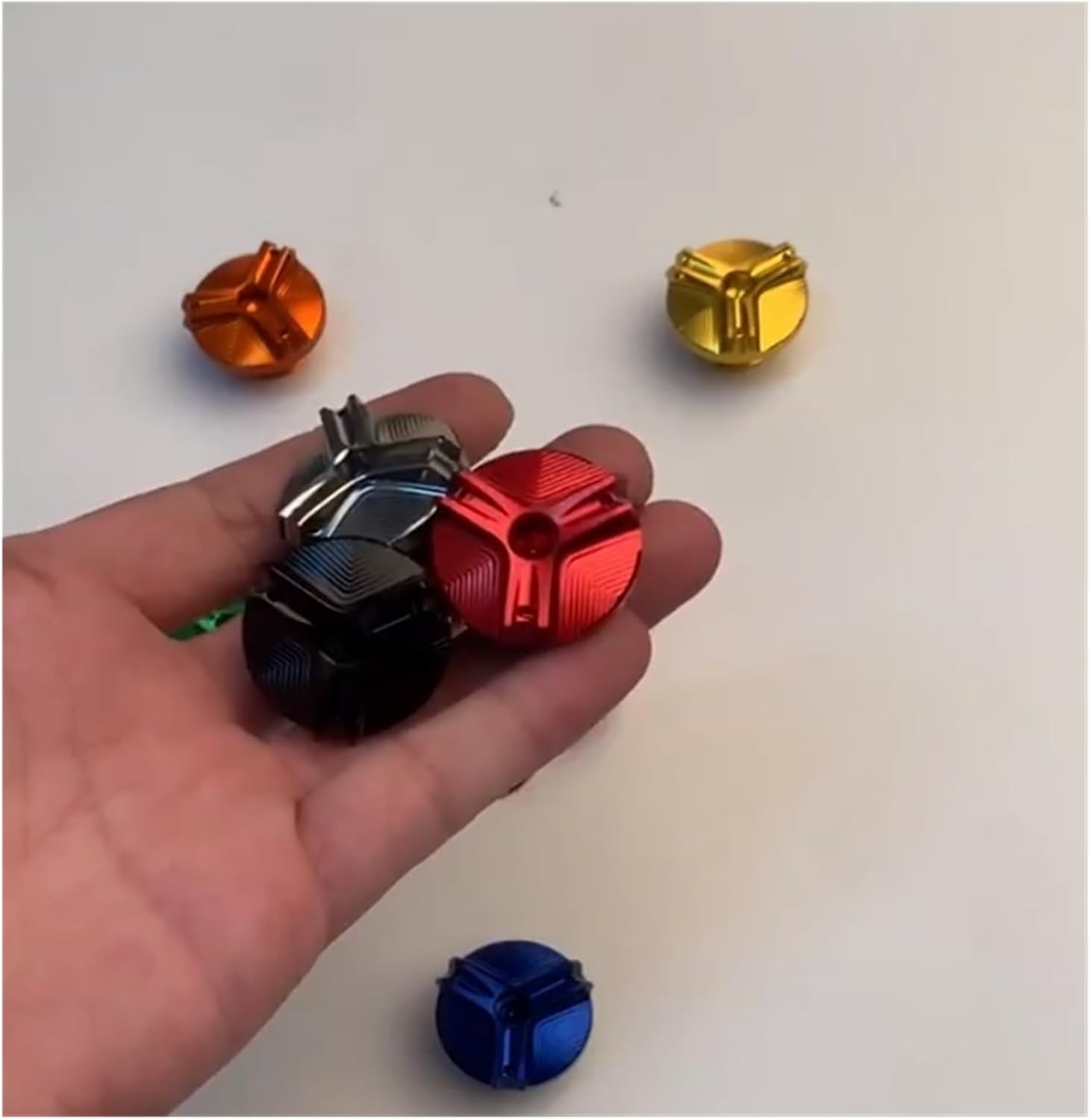 For Yamaha Tracer 9 Gt TRACER 9GT 2021-2022 Tracer9 Gt Motorcycle Accessories Front And Rear Brake Fuel Tank Cap And Filler Cap(A Set Titanium)