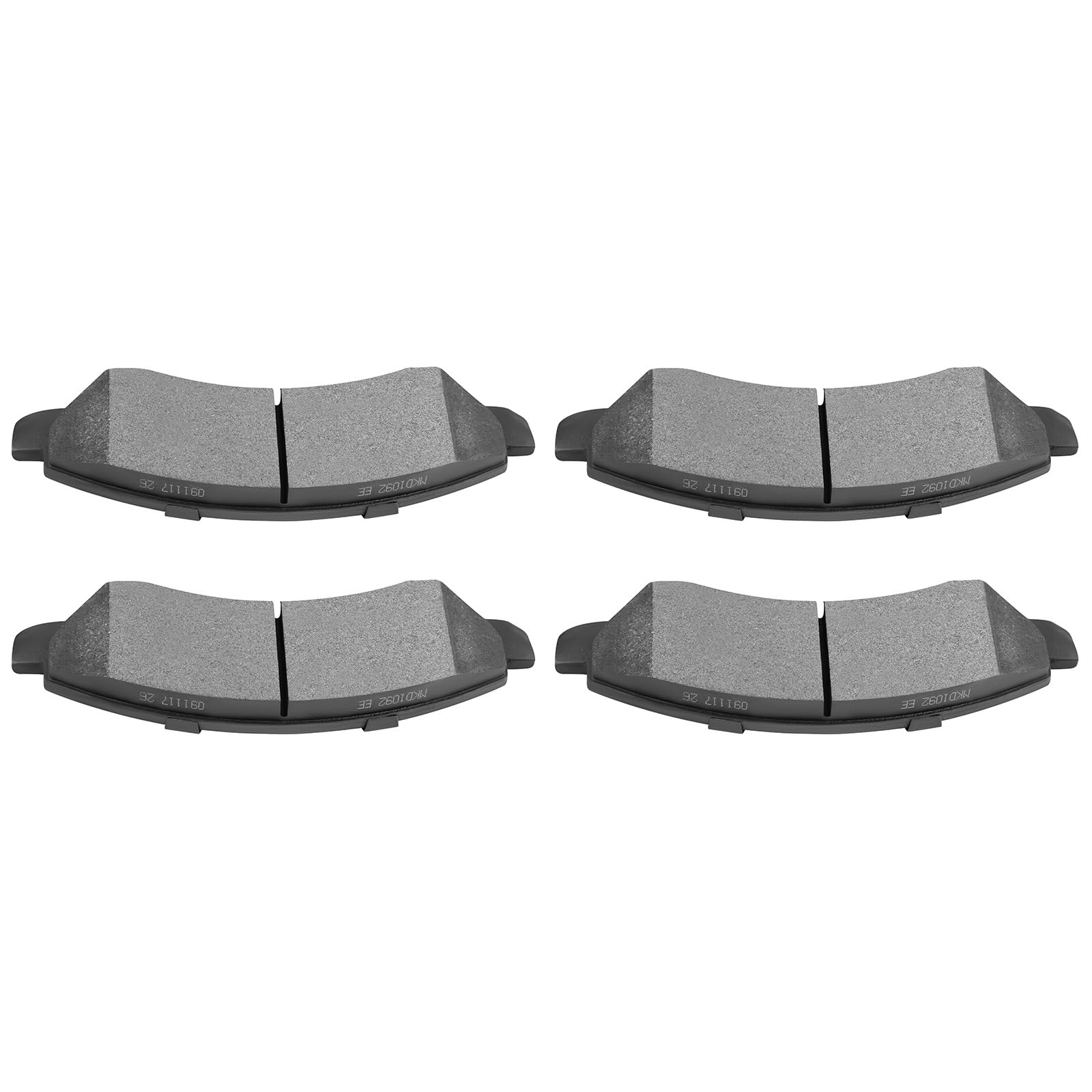 SCITOO Front Semi-Metal Brake Pads Kits Fit for Cadillac Escalade ESV,Escalade EXT,for Chevy Avalanche,Silverado,1500 Classic,Suburban,1500,Tahoe,for GMC Sierra,1500 Classic,Yukon XL,1500