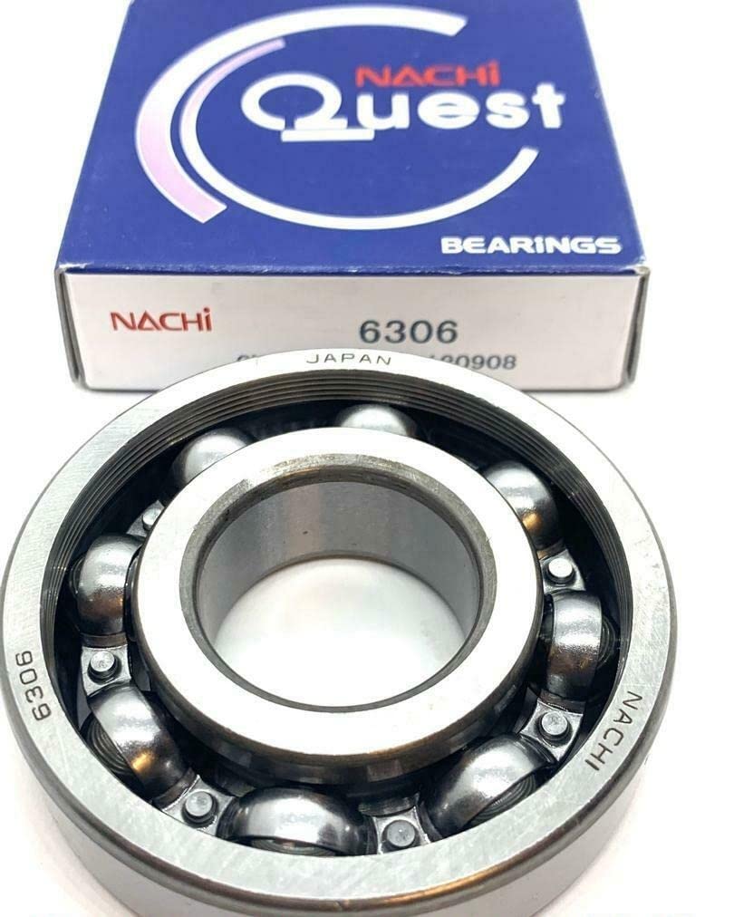 6306 C3 Nachi Ball Bearing OPEN NO SEALS 30x7219mm SAME DAY SHIPPING !!!