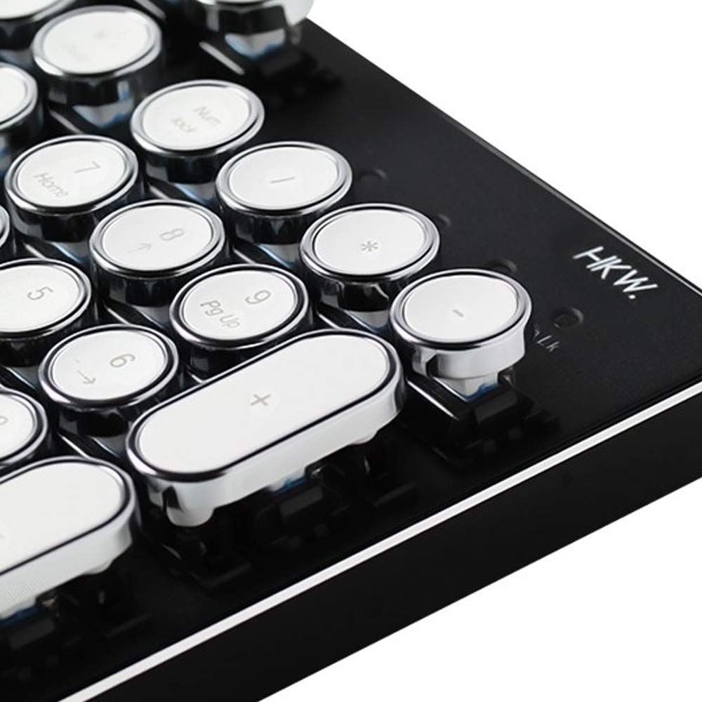 Amazon | HKW. タイプライター風メカニカルキーボード 青軸 104
