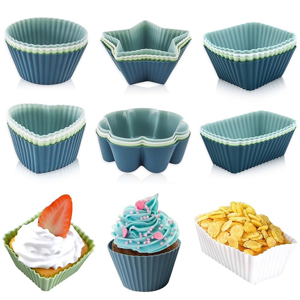 Lot De 3 Moules À Donuts En Silicone À 6 Cavités Antiadhésifs Pour