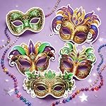 12 Pcs Carnival Mask Paper Bulk Set Carnival Parade Decorations Masquerade Party for Women Men Dress Costume Party - Image 4