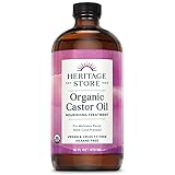 Heritage Store Organic Castor Oil — Natural Hair Growth & Skin Moisturizer