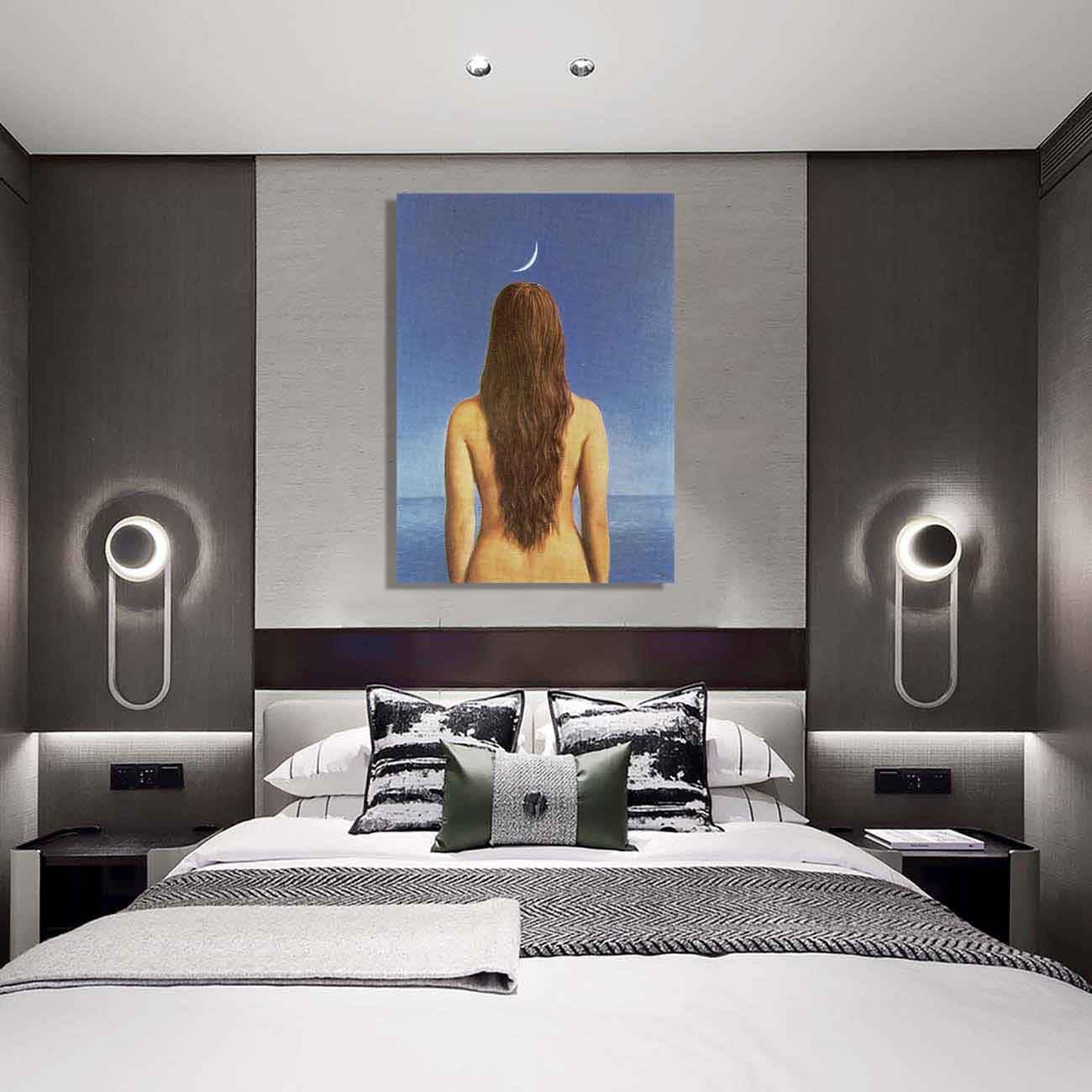 rene magritte evening dress The Lovers by René Magritte Floor Mat main image 1