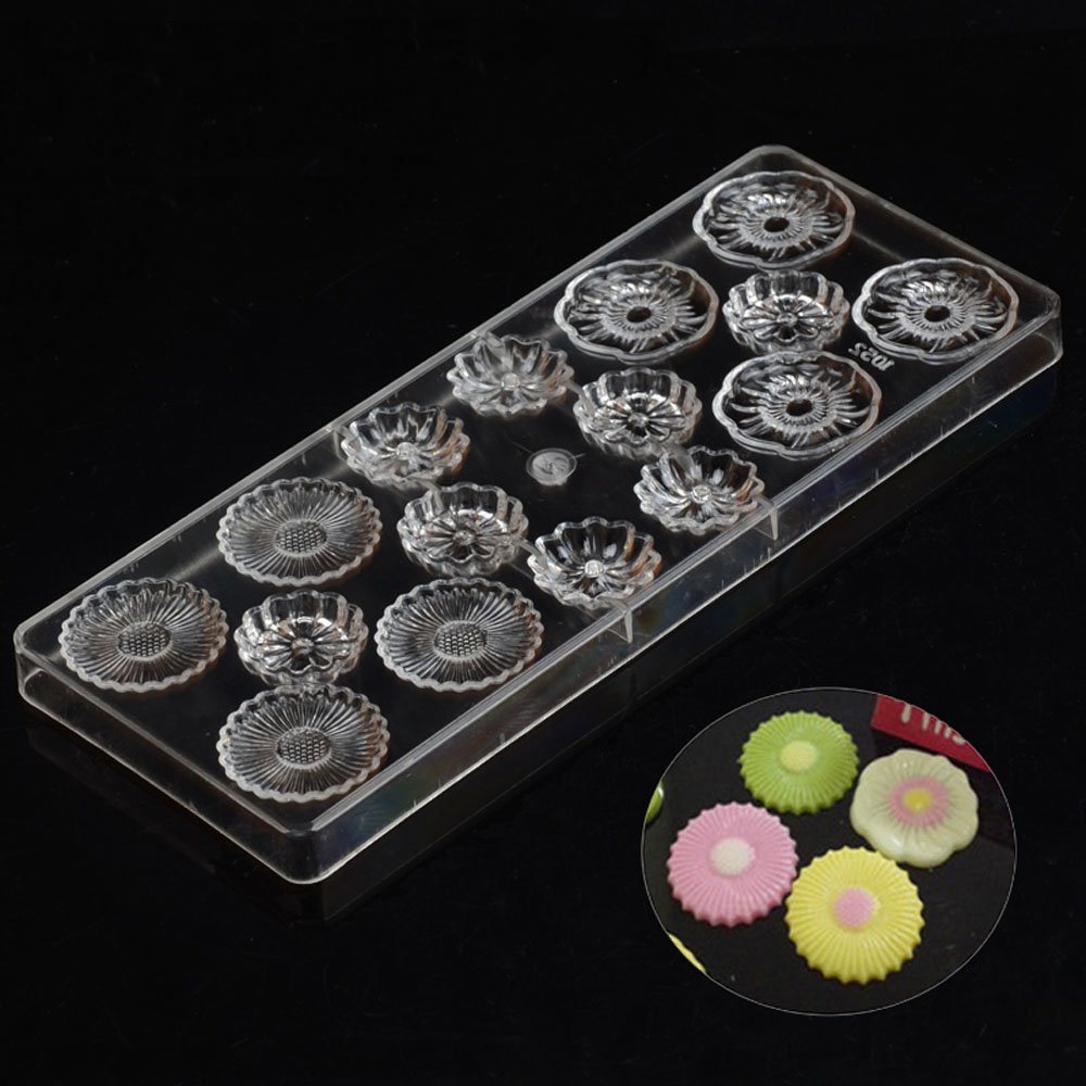 Pralinenform aus Polycarbonat, zum Selbermachen, transparent, Hartplastik, Backformen, Gebäck, Werkzeuge (19299)