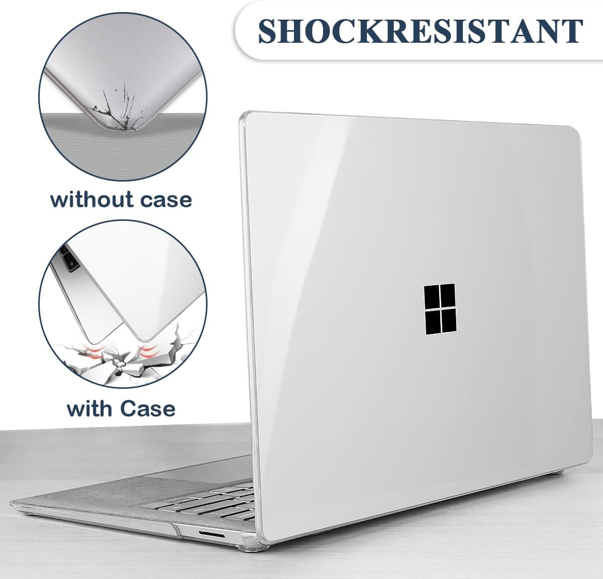 Custom Case for Microsoft Surface Laptop 15 Inch Model 1872/1873/1953/1979 Customized Personalized Picture Text Name Logo Cover Protective Plastic Hard Shell