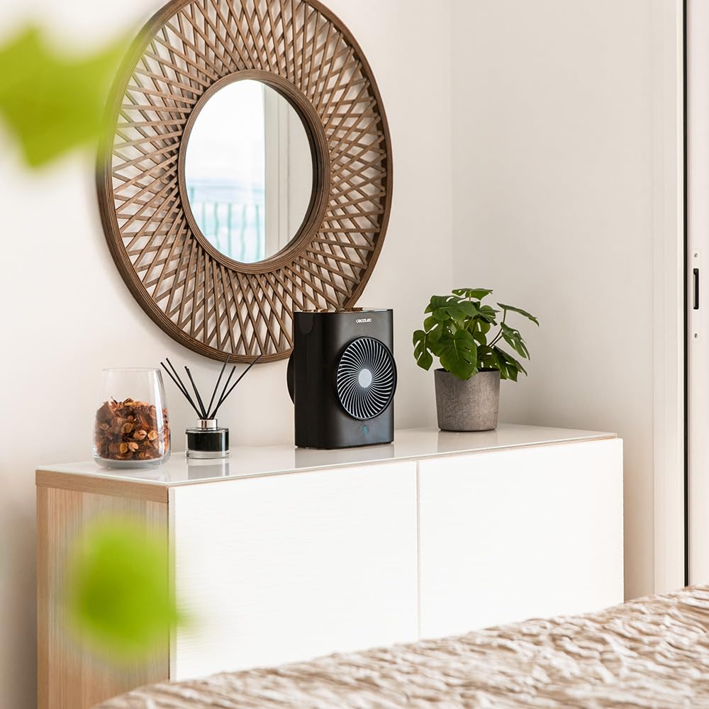 Cecotec Riscaldatore ReadyWarm 2070 Max Force Smart Black. Termoventilatore, 2000 W, 2 Livelli di Potenza, 3 Modalità di Funzionamento, Display LED e Telecomando