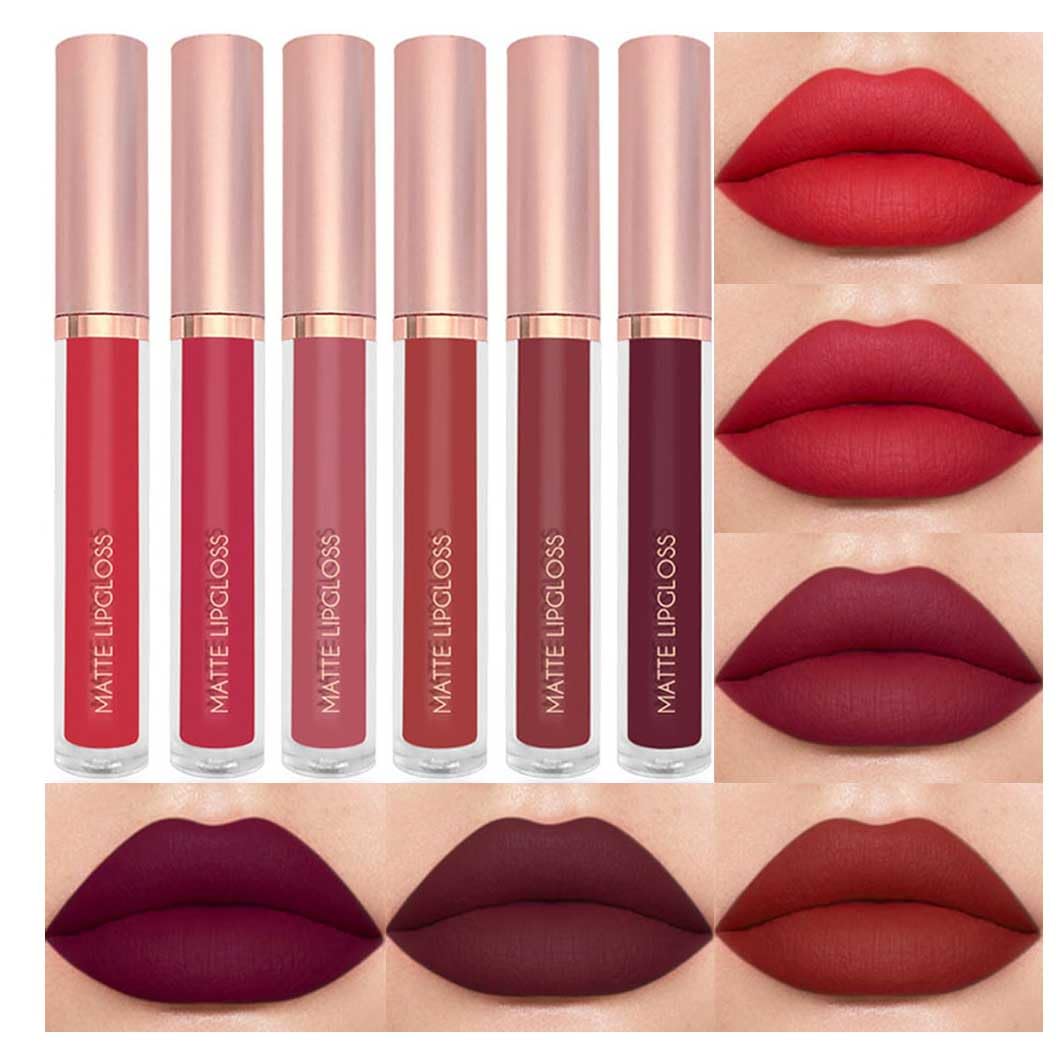 Amazon.com : BestLand 6PCS Deep Red Liquid Lipstick Set, Matte Lip