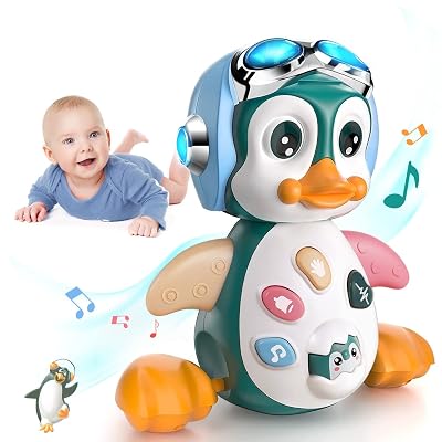 Kidology Walking Dancing Baby Penguin Toy with Music & LED Lights | Educational Preschool Development Kid Toy for 3-18 M