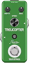 Rowin Pedal de Tremolo para Guitarra Trelicopter Effects