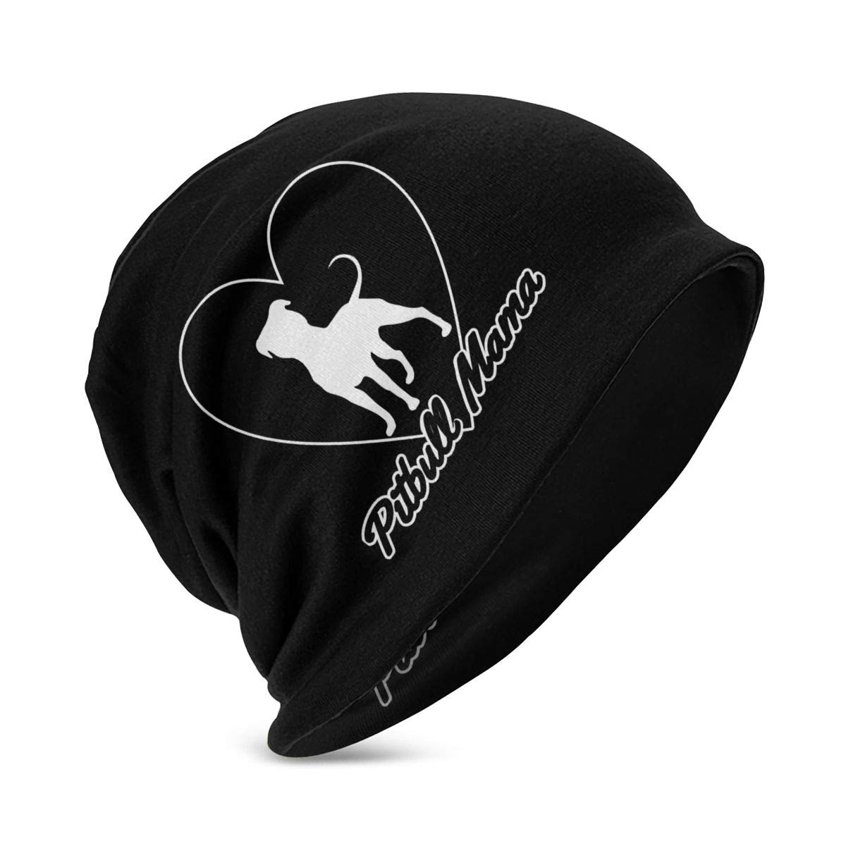 XIKEWL Kids Beanie Hat Pitbull Mama Keep Winter Warm Skull Caps for Boys Girls Black