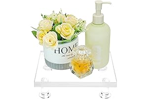 Bigfety Acrylic Pedestal Tray Stand: Elevate Your Countertops with Style and Convenience