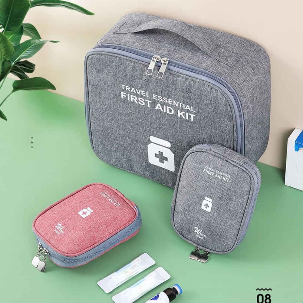 Borsa Pronto Soccorso Vuota First Aid Kit Pouch Kit di Pronto Soccorso da Viaggio Borsa per Medicinali da Viaggio per Casa, Esterno, Ufficio, Alpinismo, Campeggio