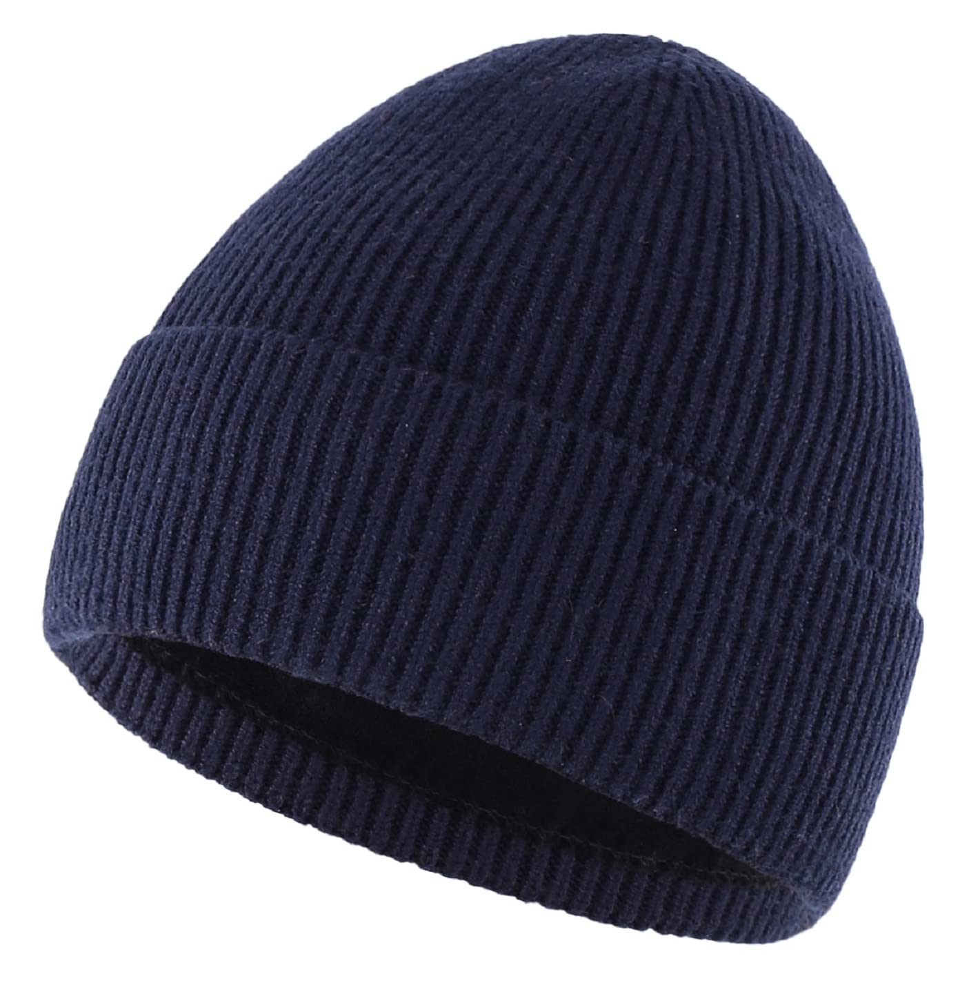 Connectyle Kids Beanie Hat Warm Winter Hats for Boys Girls Fleece Lined Knit Kids Hat for Ages 1-5