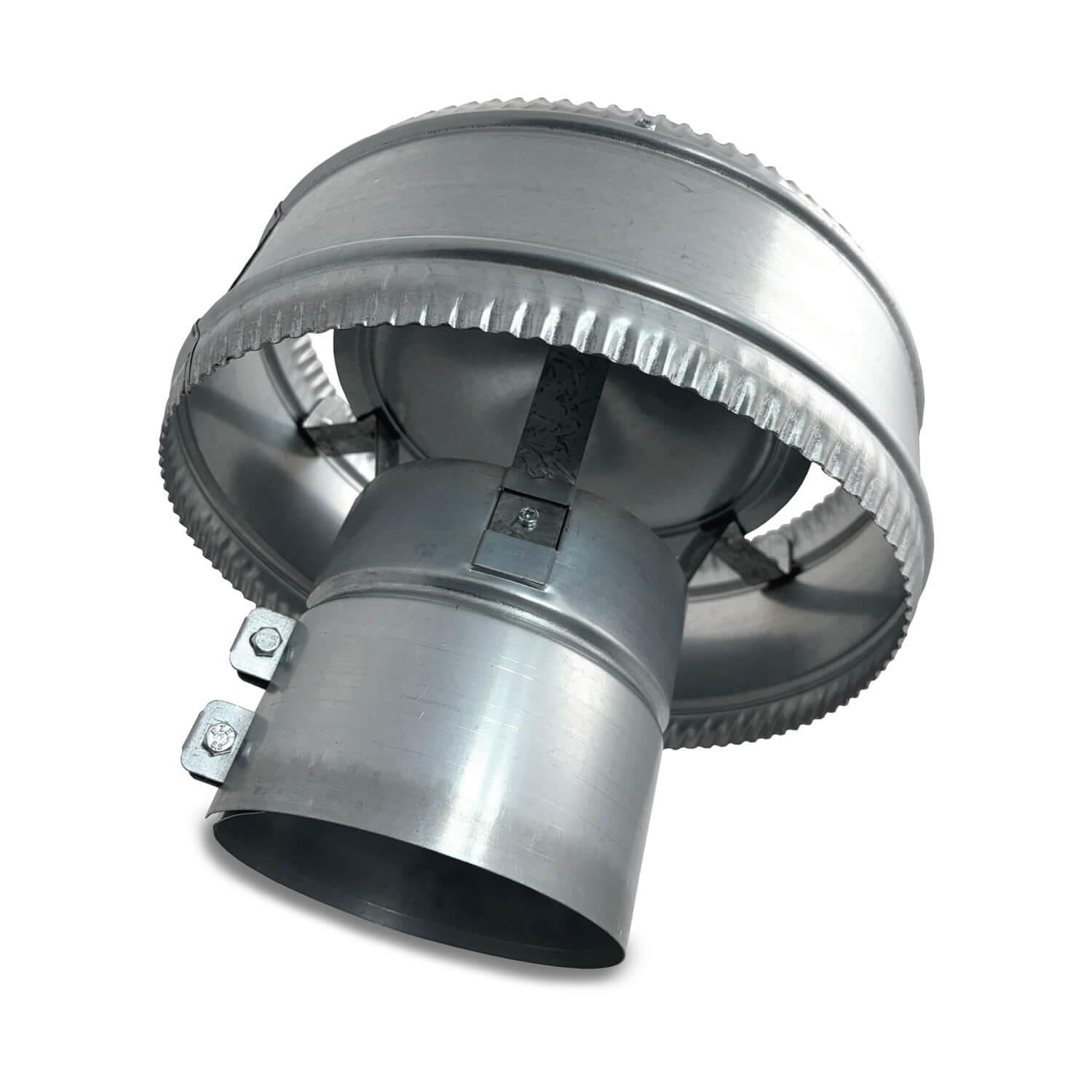 Sombrerete Antirevocante 350mm Galvanizado | Sistema Anti-Retorno CAEXVEN | Protección Total Viento y Lluvia para Chimeneas | Fabricado en España