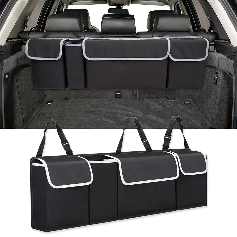 Auto Kofferraum Organizer Von GADLANE - Wasserdicht Mit 8 Taschen | Rücksitz Aufbewahrung