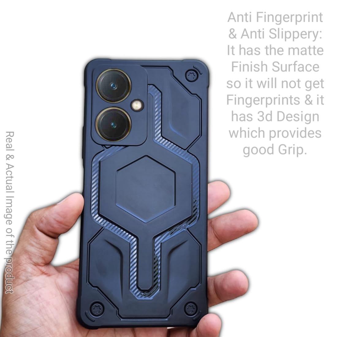 bt limited edition store Vivo Y27 Armor Back Cover | Camera Protection, Drop Protection, Anti Fingerprint, Anti Slip, 3D Design : Amazon.in: Electronics