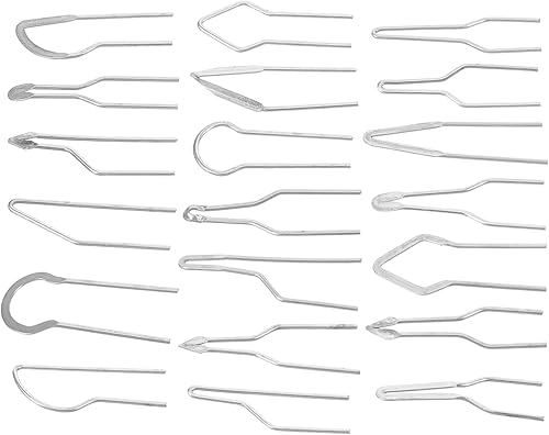 Housoutil 1 juego de puntas de pirografía de repuesto para herramienta de combustión de madera, puntas de metal, fácil de usar, compatible con