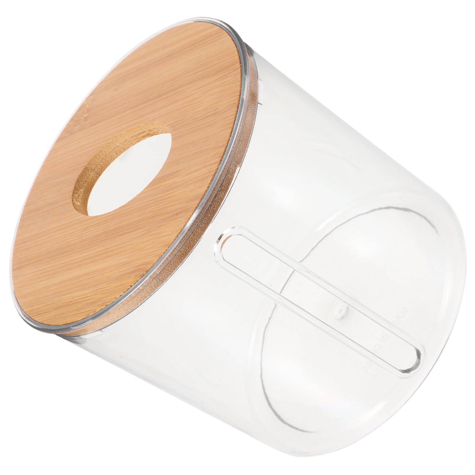 jojofuny Clear Roll Tissue Box Holder with Cover Facial Tissue Dispenser Box Household Roll Paper Dispenser for Car, Bathroom, Laundry, Office, Counter and Table?Transparent?