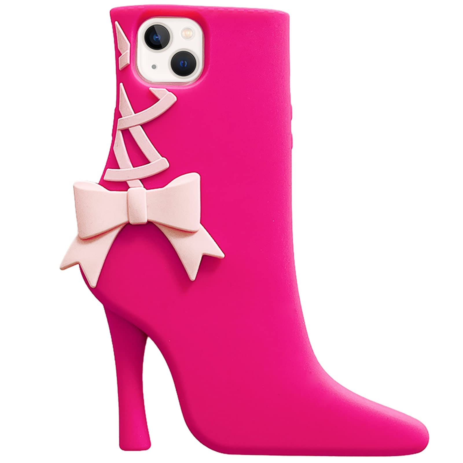 JIATAY Phone Cases for iPhone 15 Pro Protective Case Cute, 3D Kawaii Camera Lens Protector Cover Phone Cases Silicone Compatible with iPhone 15 Pro (