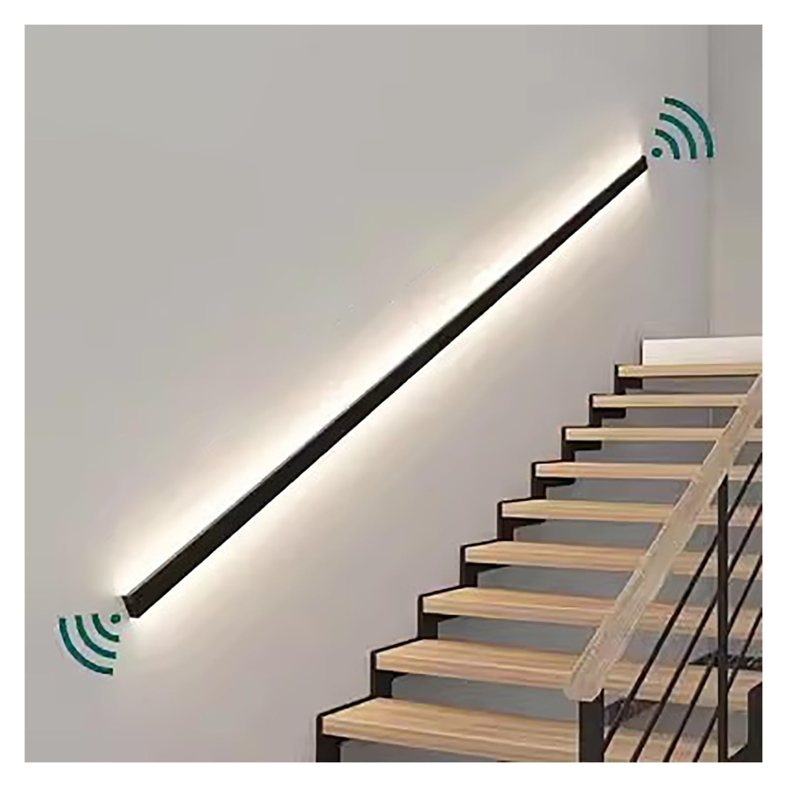 Amazon.co.jp: LEDセンサー手すりランプ、廊下の壁照明器具、壁