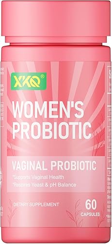 XKQ Probiótico vaginal para mujeres con prebióticos y lactobacilos - Apoya el equilibrio del pH vaginal, la flora saludable y la salud intestinal -