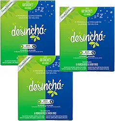 Kit 3 Chá Desinchá Misto Dia e Noite Original 60 Sachês