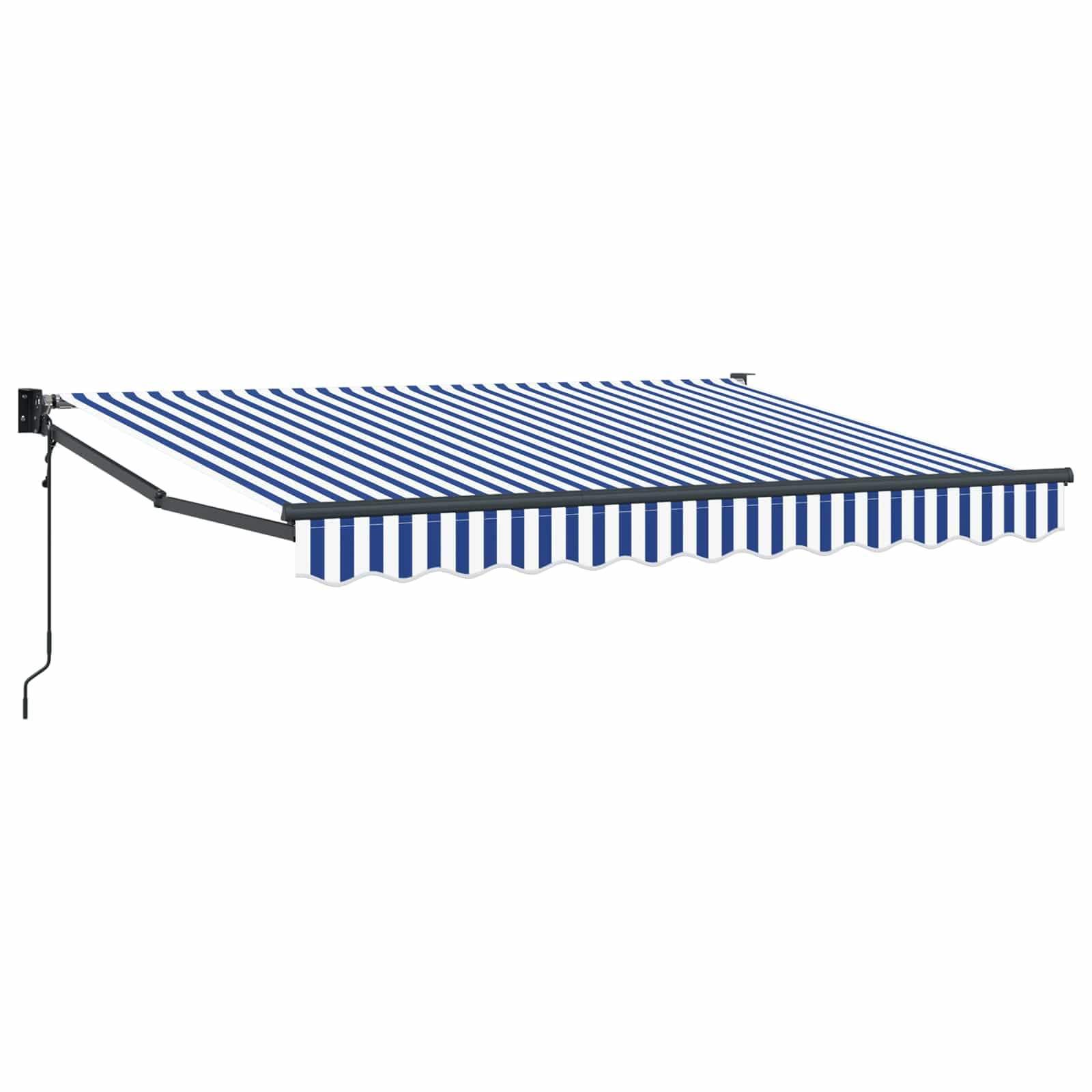 Toldo retráctil Azul y 3,5 x 2 m Poliéster y Metal, Toldos, 18.85 kg-3419132