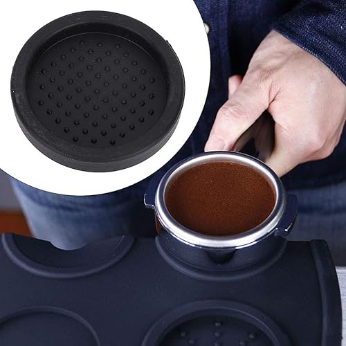 Miniatura 5 de Alfombrilla para café expreso, paquete de 5 alfombrillas de silicona resistente al calor con base acolchada para el hogar, cocina, oficina,
